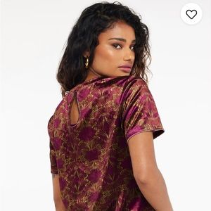 Savage by Fenty PJ shirt Psychedelic Velvet Sleep Top